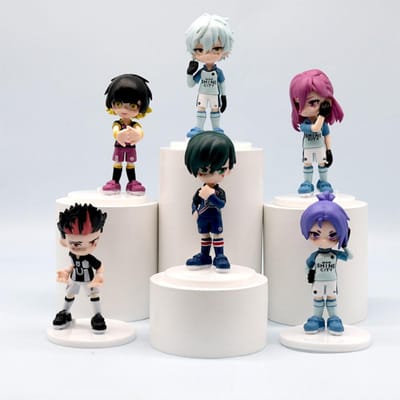 6 stuks/set BLUE LOCK Actiefiguur Speelgoed 9cm Anime Sagi Yoichi Chigiri Hyoma Nagi Seishiro Figuren Collectie Model Figuur no box