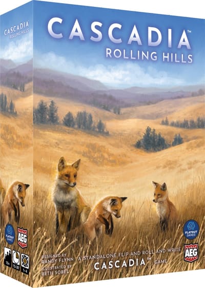 Cascadia Rolling Hills - Dobbelspel - Gezelschapsspel - Natuur & Strategie - Flip-Roll-and-Write spel - Engels
