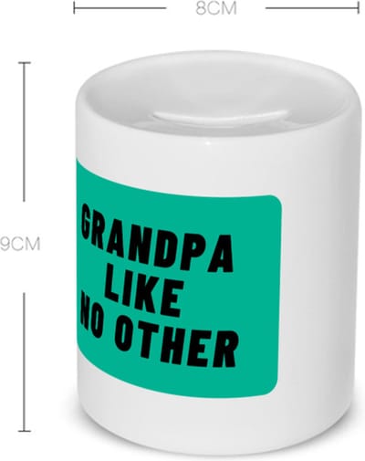 Akyol - grandpa like no other Spaarpot - Opa - geweldige opa - niemand anders - verjaardag - cadeau - kado - bedankje - geschenk - 350 ML inhoud