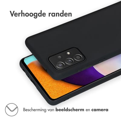 imoshion Hoesje - Geschikt voor Samsung Galaxy A52 (4G) / A52s / A52 (5G) - Color Backcover - Zwart