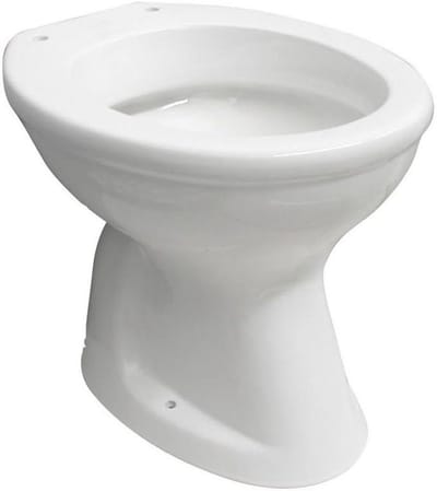Toiletpot - Sanitair keramiek - Badkamer Inrichting - Vloermontage - Ovaal - Wit