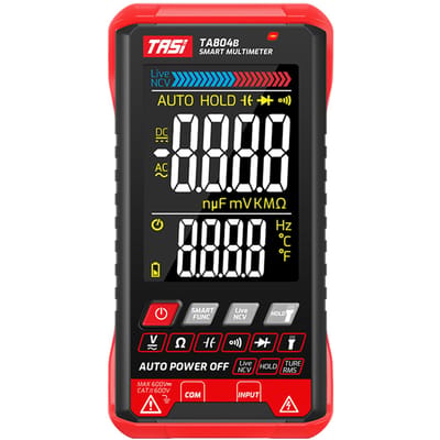 TASI TA804A/TA804B multimètre numérique testeur automatique professionnel multimètre True RMS Ultra-mince Intelligent TA804B