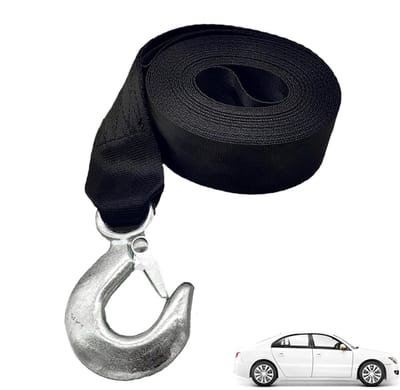 Zware Trekband - Lierband Haak - Boottrailer Transport - 10000 Lbs Breeksterkte - 15x7x7cm