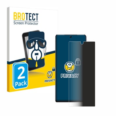 BROTECT - privacy screenprotector voor Samsung Galaxy Note 20 - Folie Beschermfolie Blauwlichtfilter 2 Stuks