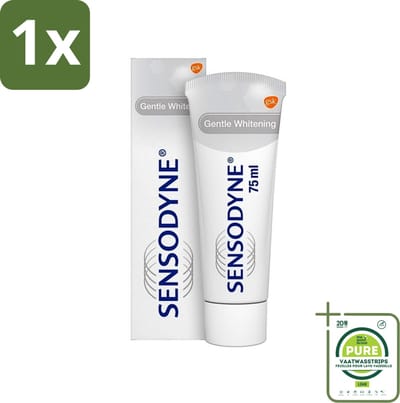 1 x Sensodyne - Tandpasta - Gentle Whitening - Voor Gevoelige Tanden - 75 ml - Gevoelige Tanden - Tandpasta - Witte Tanden - Tandglazuur - Verkleuringen