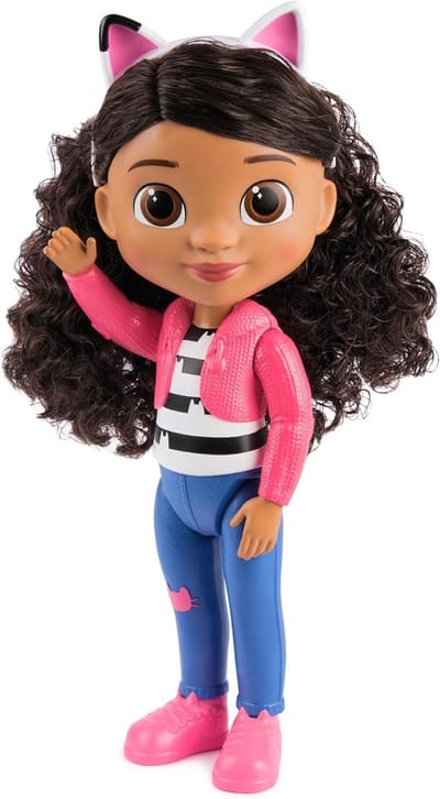 Gabby Girl Pop - Gabby's Dollhouse Pop - Rollenspel - Afneembare Kattenoren - 13 inch - Meerkleurig