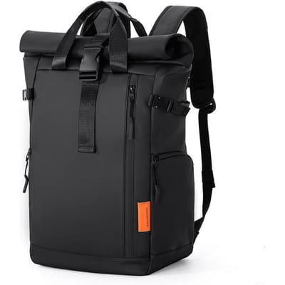 Heren Reizen Kamperen Tas 15,6 inch Laptop Computer Rugzak Buiten Waterdicht Wandelen School College Zakelijk Trekking Rugzak black