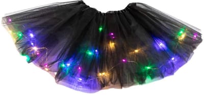 Wantohave Lichtgevend Tutu Rokje Mini Meisjes - Zwart - RGB Verlichting - One Size - 3 t/m 8 Jaar