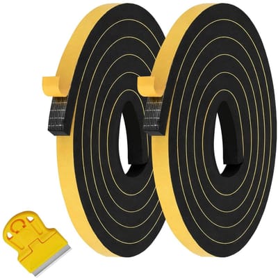 2 x Elastische Sealing Tape voor Inductiekookplaten, 6 x 3 mm x 5 m, Waterdichte Foamafdichting voor Keramische Platen en Sinks