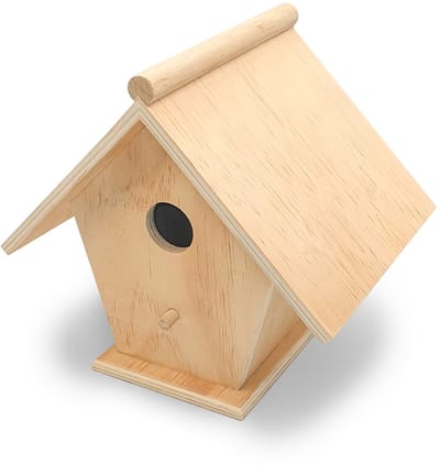 Vogelhuisje - Hobby/DIY/Homedeco - Onbewerkt FSC Hout- 21x19x17cm