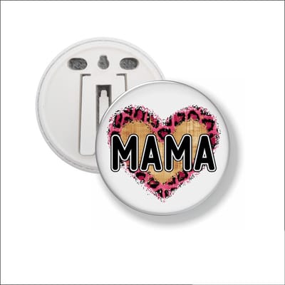 Button Met Clip 58 MM - Mama
