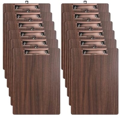 Houten Klembord A4 - Set van 12 Stuks met Metalen Klem