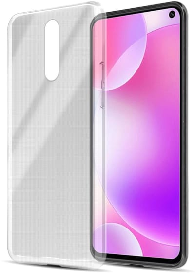 Cadorabo Hoesje geschikt voor Xiaomi RedMi K30 / K30i 5G in VOLLEDIG TRANSPARANT - Beschermhoes gemaakt van flexibel TPU Silicone Case Cover