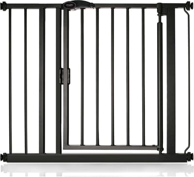 Safetots Self Closing Klemhek, Traphekje, 89,4cm - 96,4cm, Mat Zwart