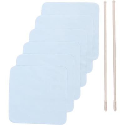 Kit de nettoyage pour flûte 2 tiges de nettoyage et 6 chiffons de nettoyage Chiffon chamoisé absorbant pour flûte piccolo clarinette enregistreur