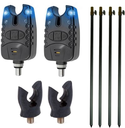 Eurocatch Beetmelder Bankstick set 2 rod - Karpervissen - Beetverklikker - Hengelsteun
