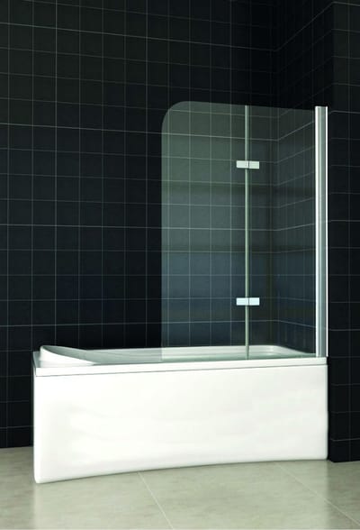2-delige Draaibare Badwand 120 x 140 cm - 6 mm Veiligheidsglas - Plaatsing Links of Rechts - Anti-kalk Coating