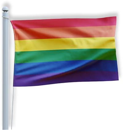 Gevelvlag regenboog (90x150cm)