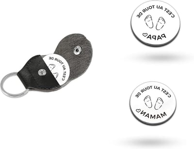 Persoonlijk Besluit Coin voor Nieuwe Ouders, Uniek Kraamcadeau, Doopgeschenk voor Baby, Gepersonaliseerd Geschenk voor Moeder en Vader, Geschikt voor Jongens en Meisjes