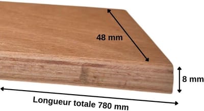Houten Latten - Bedbodem Latten - Bed Repareren - Duurzaam Materiaal - 78 cm - Licht Hout