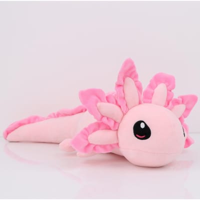 45cm Roze Axolotl Pluche Speelgoed Zacht Knuffeldier Kawaii Pop voor Kinderen Meisjes Kerstmis Verjaardagscadeau roze