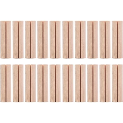 20 stuks Houten Kaarthouder Cilindrische Houten Fotohouder Tafelblad Display voor Feest Bruiloft Decoratie beige