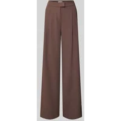 Wide leg stoffen broek met rimpelingen