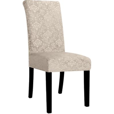 Housses de chaise élastiques en velours, housses de chaise extensibles en Jacquard, Anti-salissure, amovibles, pour salle à manger, cuisine, hôtel, 1/2/4/6 pièces 4 PCS