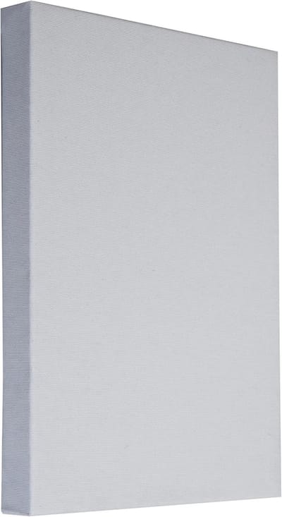 Famanu – Spieraam met canvas (100x70 cm) – dennenhout/katoen – wit – extra stevig (3,5 cm)