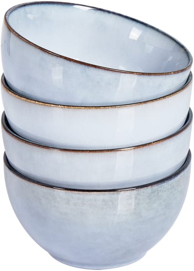 JUNIPER - Kom set van 4 - Lichtblauw - Steengoed