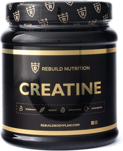 Rebuild Nutrition Creatine Monohydrate - Poeder - Supplement voor Spieropbouw & Conditie Verbetering - Creatine Monohydraat - 80 doseringen - 400 gram
