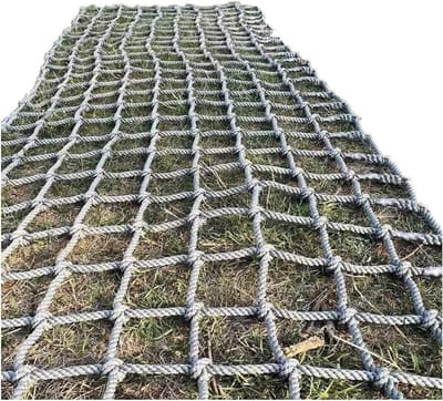 Klimnet - Veiligheidsnet Klimtouw - Fysieke Training - Sterke Polyamidevezel - 1x1m tot 3x4m - Zwart