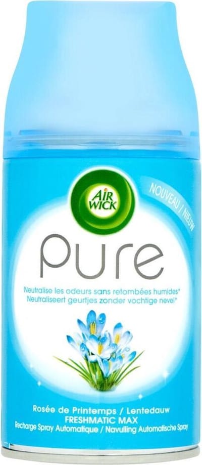 Air Wick Freshmatic Automatische Spray Luchtverfrisser - Pure Lentedauw - Navulling 250ml - Voordeelverpakking 18 stuks