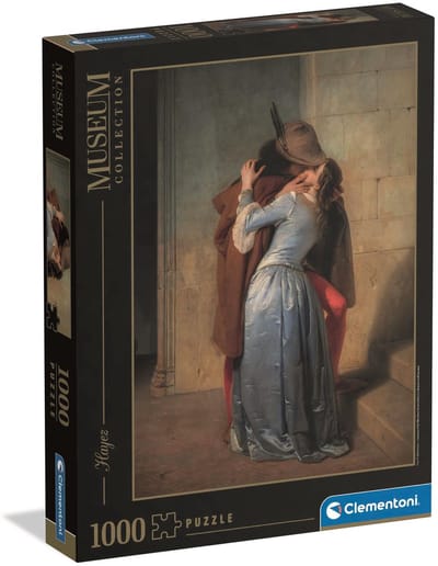 Clementoni - Puzzel - 1000 Stukjes - Het Kussen van Hayez - Puzzel Voor Volwassenen - High Quality Collection