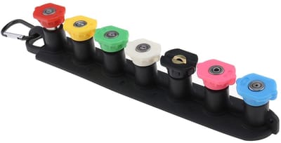 Allecto Hogedrukreiniger Spuitmondstuk Tips - 7 Stuks - Duurzaam en Krachtig - 1/4 Inch - Nozzle Houder - Geschikt voor 4000 - Accessoires