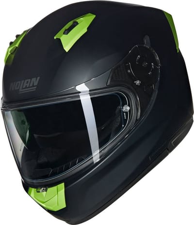 Nolan N60-6 Classico Nobile 311 Zwart Impuls Groen Mat Integraalhelm - Maat S - Helm