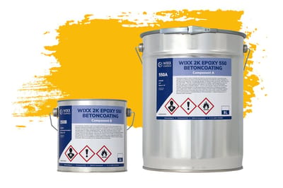 Wixx 2K Epoxy 550 Betonverf - 10L - RAL 1023 | Verkeersgeel