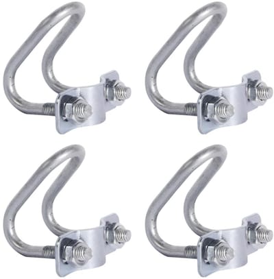 Dailygoods- Pijpbeugel U-vorm - 4 Stuks - Robuuste Metalen Klem - Voor Stabiele Beugels - Eenvoudige Montage - Gegalvaniseerd Metaal - Buisbeugel