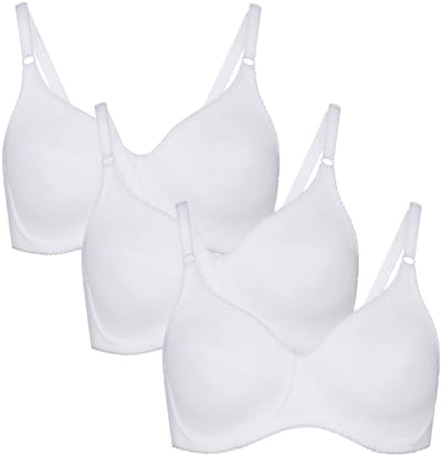 Bügel-BH Rock'n'Roll W (3-er Pack) Gemaakt van 100% katoen, comfortabel, vormgevend, niet gevoerd en zonder cups