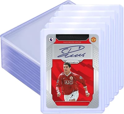 Pack van 50 Transparante Speelkaarten Beschermhoezen, Extra Dikke Kaartfolders, Duurzame Bescherming voor Handelskaarten, 77 x 101 mm