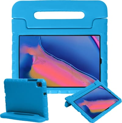 Hoesje - Geschikt voor Samsung Galaxy Tab A 8.0 (2019) - Kinderhoes Shockproof Bumper - Kidsproof Case - Tablethoes - Kinder Hoes Cover - Blauw