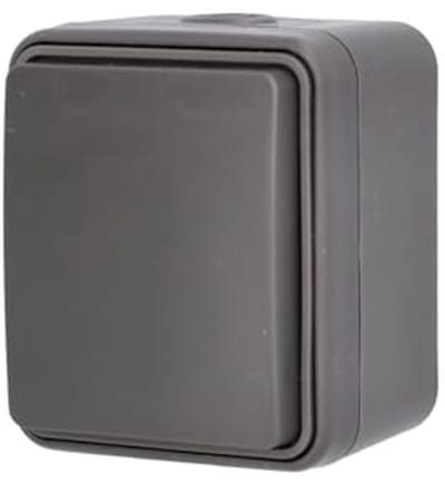 Stopcontact voor vochtige ruimtes IP54 - Enkelvoudig Opbouwstopcontact voor Binnen/Buiten 1 stuk