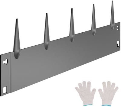 Gazonranden 5-Pack, Perkrand 990x181 mm, metalen Perkrand, Flexibele Perkrand, Duurzame Tuinpalissade, Eenvoudige Montage, Bloemperk- en Tuinpadrand, Donkergrijs