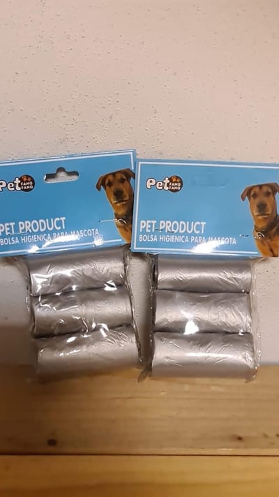 Hondepoep - Opruimzakjes - BodyBeautyCosmetics - Pets - zilvergrijs