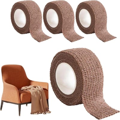 Antislip Stickers - Meubelpads Bescherming - Vloeren Beschermen - Zelfklevend Vliesmateriaal - 4 Rollen - Donkerbruin
