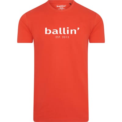 Ballin Est. 2013 - Heren Tee SS Tapered Fit Shirt - Rood - Maat M