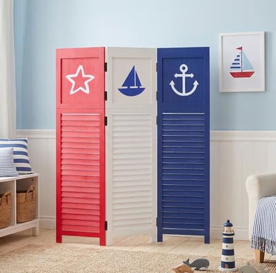Homestyle4u Kamerscherm - 105x130 cm - 3-delig - wit