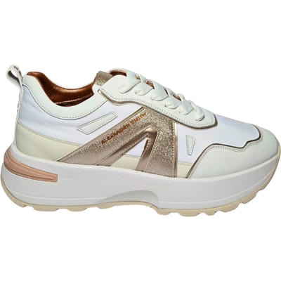 Damesschoenen Alexander Smith Eco-Dover vrouw wit goud