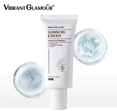 VIBRANT GLAMOUR Zonnebrandcrème SPF 50 – Zonnecrème Gezicht – UVA & UVB Bescherming – Dagelijkse Zonbescherming – 50 g