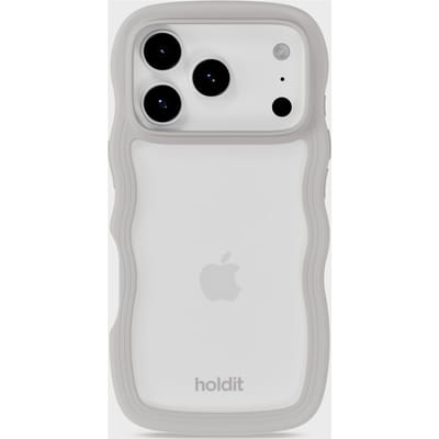 Phone Case Wavy Wool Gray/Transparent iPhone 17 Pro